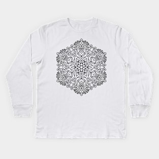 Inspirational MANDALA T-SHIRT MANDALA 047 Kids Long Sleeve T-Shirt